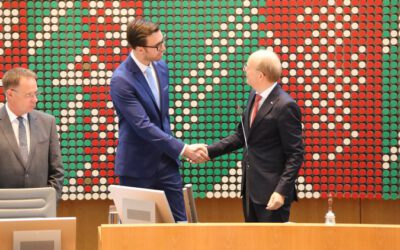 Alexander Steffen als neues Mitglied des Landtages in NRW vereidigt